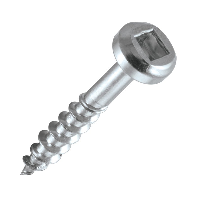 Trend Pocket Hole Screws for Softwoods, 1 Inch Long, Pack of 500, Coarse Self-Cutting Threaded Square Drive Screws, PH/7X25/500C - Image 1